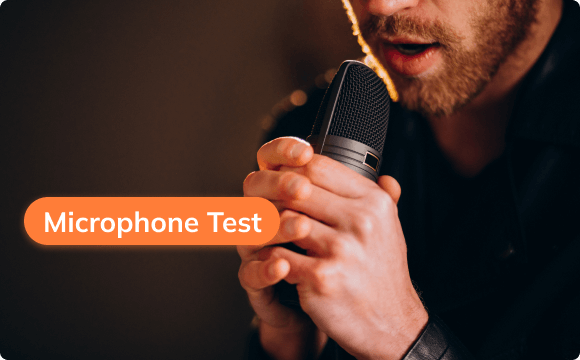 Test audio przed interakcją online