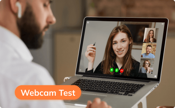 Webcamtest vóór elke interactie